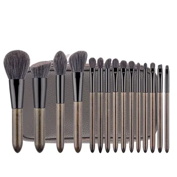 

MSQ 15Pcs Professional Make Up Brush Set Synthetic Hair Eyeshadow Brush Eyebrow Brush Blending Foundation Brush Kit Make Up Tool