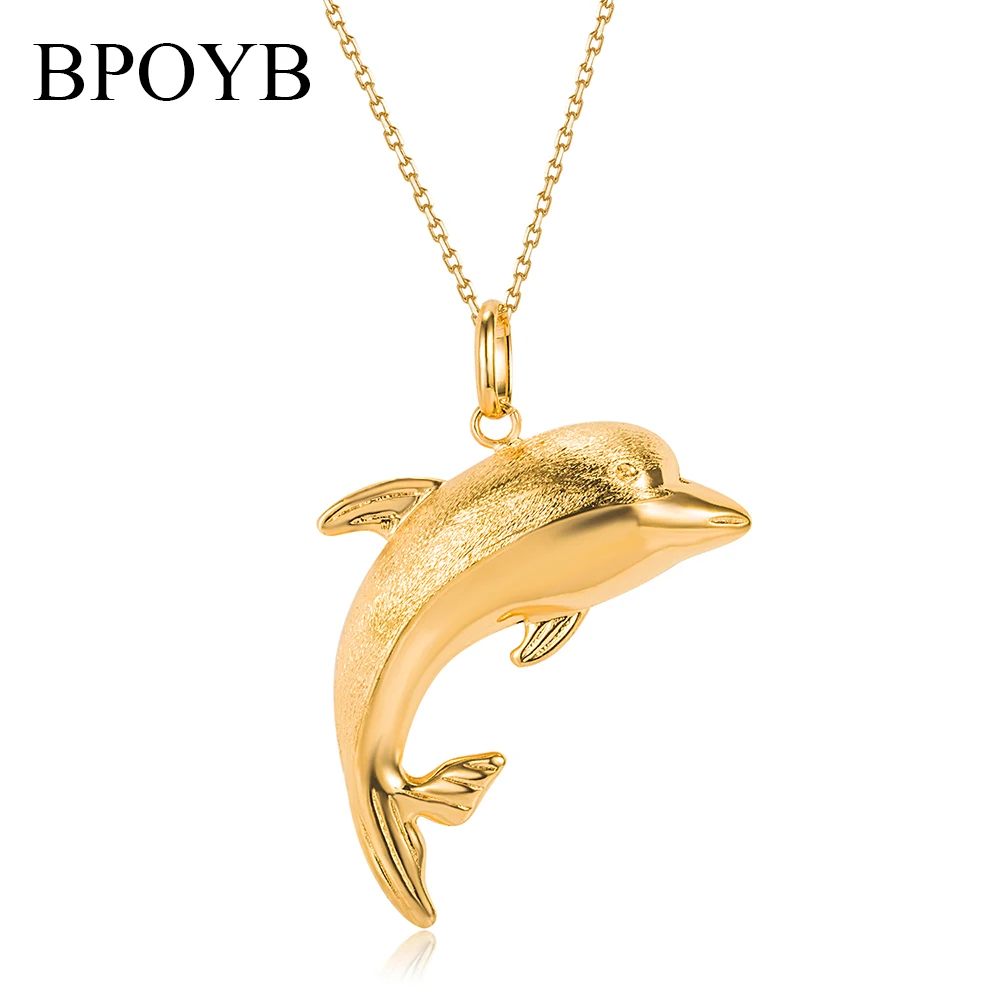 BPOYB Sparkling Pure Gold Vacuum Plating Charm Dubai Africa Dolphin Necklace Pendant For Women Men Luxury Jewelry
BPOYB Sparkling Pure Gold Vacuum Plating Charm Dubai Africa Dolphin Necklace Pendant For Women Men Luxury Jewelry