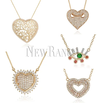 Newranos Golden Heart Pendant Necklace Cubic Zirconia Charm Geometric Necklaces Pendants for Women 's Fashion Jewelry
Newranos Golden Heart Pendant Necklace Cubic Zirconia Charm Geometric Necklaces Pendants for Women 's Fashion Jewelry