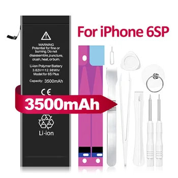 3500mAh Rechargeable Battery For iPhone 6S Plus Battery Original High Capacity Tools Kit Replacement Batteries
3500mAh Rechargeable Battery For iPhone 6S Plus Battery Original High Capacity Tools Kit Replacement Batteries