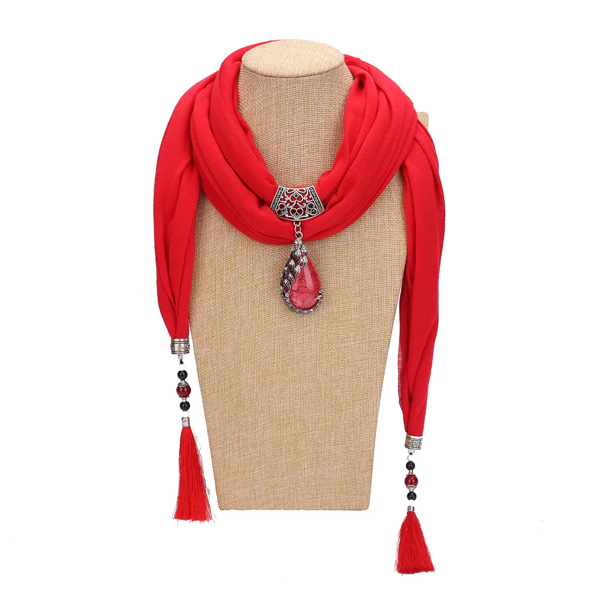 New Ceramic Peacock Suspended Scarf with Pearl-tassel Lady's Shawl and Necklace Jewelry Necklace and Ethnic Style Scarf
New Ceramic Peacock Suspended Scarf with Pearl-tassel Lady's Shawl and Necklace Jewelry Necklace and Ethnic Style Scarf