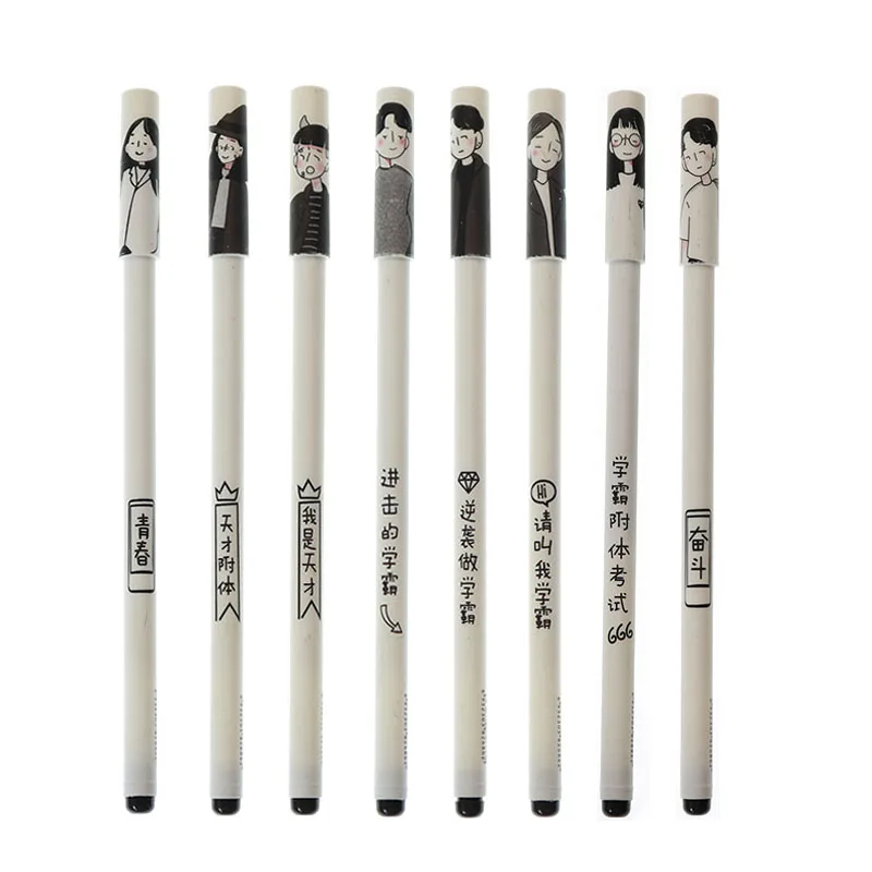 4pcs Creative Hand-Painted Gel Pen Student Funny Text Personality Pen Learning Stationery Writing Tools Office School Materials
4pcs Creative Hand-Painted Gel Pen Student Funny Text Personality Pen Learning Stationery Writing Tools Office School Materials