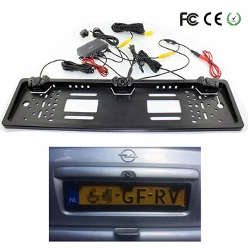1 Car Rear View Camera + 1 European License Plate Frame + 2 Parking Sensor Automobiles Number for License Plate Frame
1 Car Rear View Camera + 1 European License Plate Frame + 2 Parking Sensor Automobiles Number for License Plate Frame
