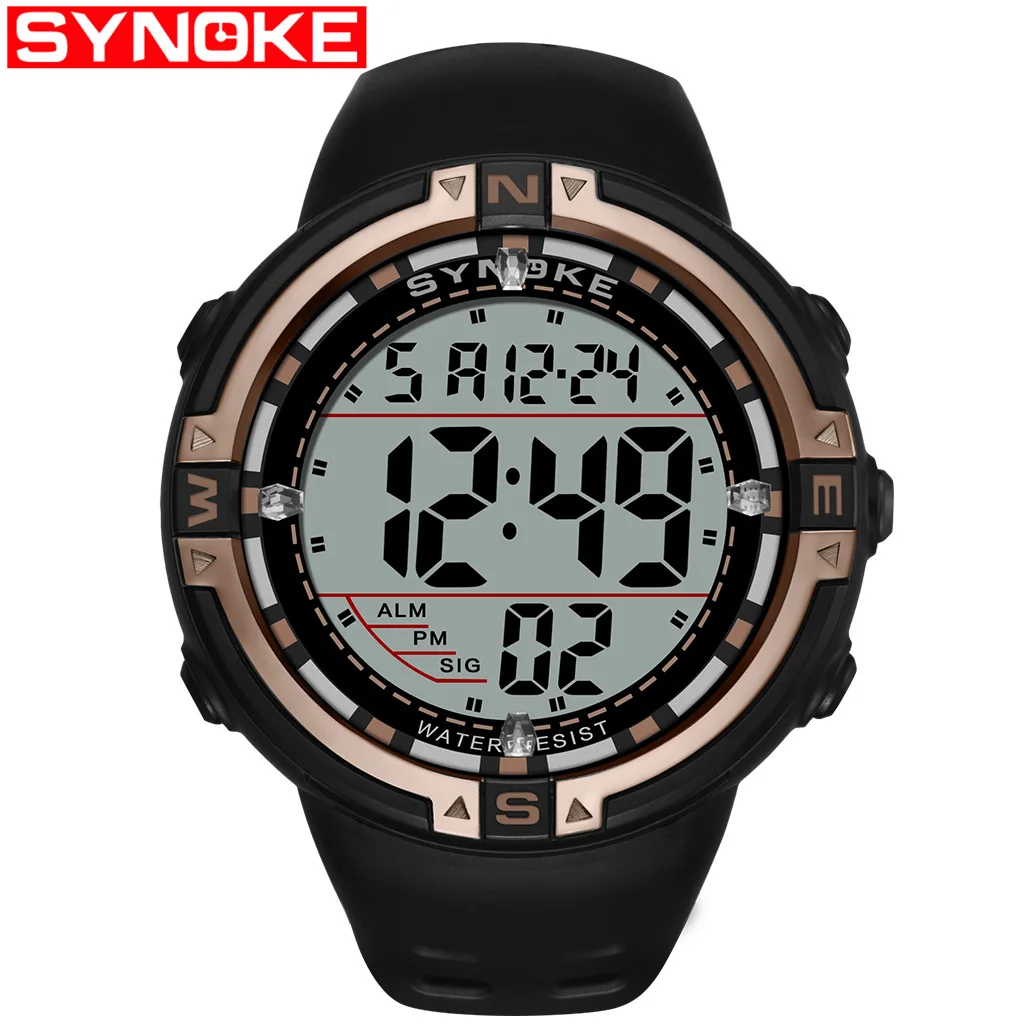 Synoke New Style Amazon Hot Selling Outdoor Multi-functional Waterproof Luminous Watch Large Dial Men Sports Electronic Watch
Synoke New Style Amazon Hot Selling Outdoor Multi-functional Waterproof Luminous Watch Large Dial Men Sports Electronic Watch