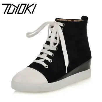 Tuyoki Women Ankle Boots Student Heighten Increasing Casual Short Boots Winter Autumn Lace Up Wedges Shoes Women Size 32-43
Tuyoki Women Ankle Boots Student Heighten Increasing Casual Short Boots Winter Autumn Lace Up Wedges Shoes Women Size 32-43