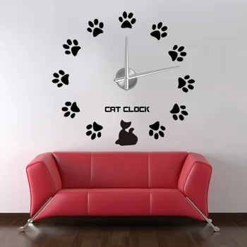Explosion Models 3D Stereo Wall Clock Fashion Cat Claw Wall Stickers Clock DIY Large Fashion Living Room Wall Clock watch
Explosion Models 3D Stereo Wall Clock Fashion Cat Claw Wall Stickers Clock DIY Large Fashion Living Room Wall Clock watch