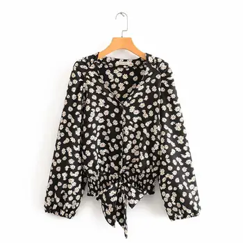 new 2020 women vintage v neck flower print casual smock blouse ladies chic hem elastic bow tied shirts femininas tops LS6531
new 2020 women vintage v neck flower print casual smock blouse ladies chic hem elastic bow tied shirts femininas tops LS6531