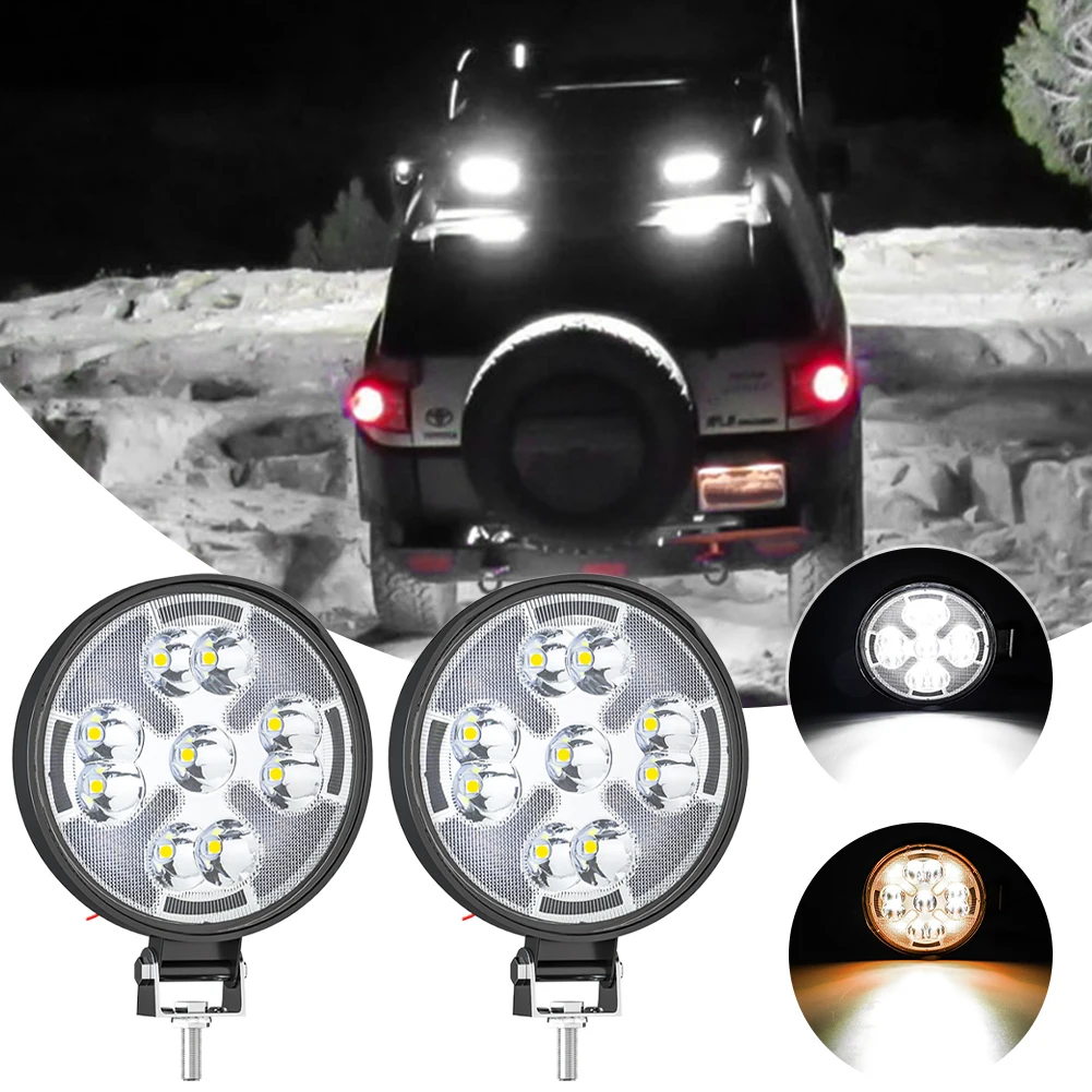 48W LED Work Light Mini Round LED Light Super Bright Daylight White Yellow Light for Car, Motorcycle, Trucks Car
48W LED Work Light Mini Round LED Light Super Bright Daylight White Yellow Light for Car, Motorcycle, Trucks Car