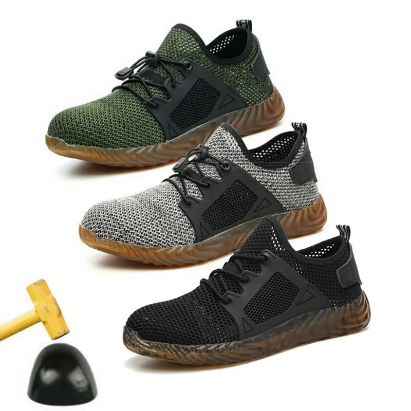 Ryder Shoes Men And Women Dropship Indestructible Steel Toe Air Safety Boots Puncture-Proof Work Sneakers Breathable Size36-48 image 8