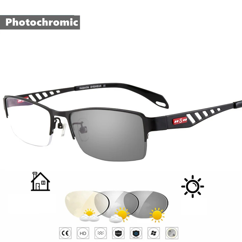 Прямая поставка с завода, солнцезащитные фотохромные очки с полуободковой оправой из Хамелеона, мужские очки для чтения с металлической оправой, пресбиопические очки из смолы 175
Прямая поставка с завода, солнцезащитные фотохромные очки с полуободковой оправой из Хамелеона, мужские очки для чтения с металлической оправой, пресбиопические очки из смолы 175