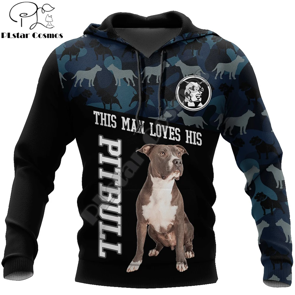 

Animal Love Pitbull Dog 3D All Over Printed Mens autumn Hoodie Unisex Casual Pullover Streetwear Jacket Tracksuits DK243