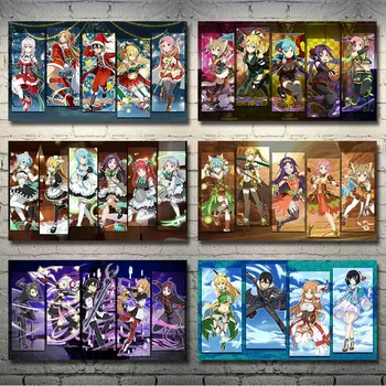 Sword art Online Hot Anime Art Silk Canvas Poster Print 13x24 24x43 inch For Living Room Wall Decoration-005 
Sword art Online Hot Anime Art Silk Canvas Poster Print 13x24 24x43 inch For Living Room Wall Decoration-005
