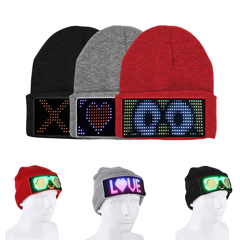 Bluetooth-Compatible Led Hat Display Board App DIY Edit LED Luminous Cotton Hat Music Festival Xmas Parties Christmas
Bluetooth-Compatible Led Hat Display Board App DIY Edit LED Luminous Cotton Hat Music Festival Xmas Parties Christmas