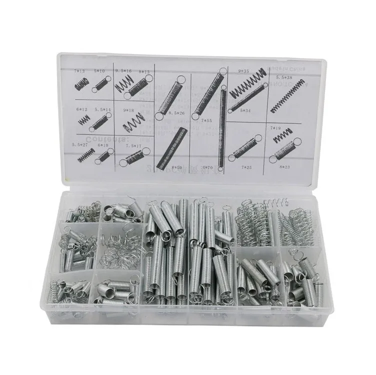 200pcs Accessories Extension And Compression Coil Portable Hardware Tool Spring Set Metal Steel Assorted Kit With Box 20 Sizes
200pcs Accessories Extension And Compression Coil Portable Hardware Tool Spring Set Metal Steel Assorted Kit With Box 20 Sizes