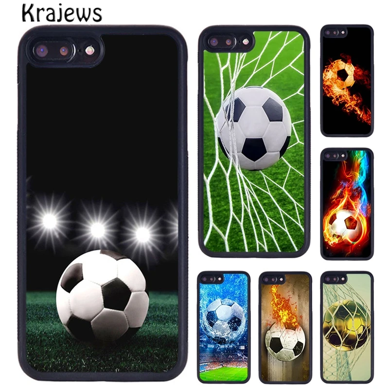Чехол krajew для телефона с изображением футбольного мяча iPhone 5s SE 6s 7 8 plus X XS XR 11 12 13 pro