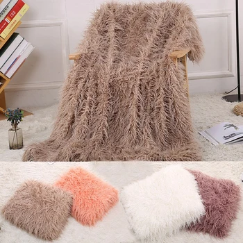 Multi-color Soft Long Shaggy Fur Ultra Plush Decorative Blanket Warm Bedding Sheet Solid Color Carpet Bay Window Chair Mat 
Multi-color Soft Long Shaggy Fur Ultra Plush Decorative Blanket Warm Bedding Sheet Solid Color Carpet Bay Window Chair Mat