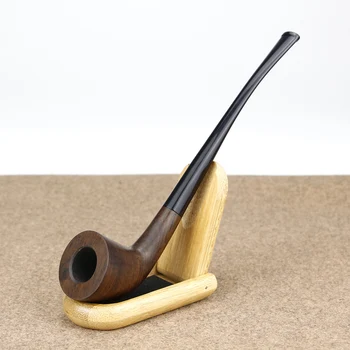 New Ebony Wood Pipe 3mm Metal Filter Smoking Pipe free tools gift set Smoke Pipe Handmade 18cm Long Tobacco Pipe
New Ebony Wood Pipe 3mm Metal Filter Smoking Pipe free tools gift set Smoke Pipe Handmade 18cm Long Tobacco Pipe