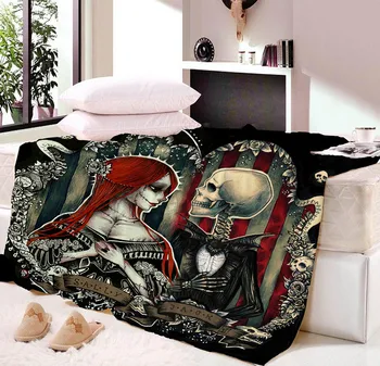 Custom Polyester Skull Sweet Couple Blanket Velvet Plush Throw Blanket For Autumn Modern Line Art Sherpa Bedspread Travel CB68
Custom Polyester Skull Sweet Couple Blanket Velvet Plush Throw Blanket For Autumn Modern Line Art Sherpa Bedspread Travel CB68