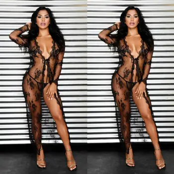 Sexy Women Lace Floral Boho Long Maxi Dress Party Wedding Ball Gown Costume 
Sexy Women Lace Floral Boho Long Maxi Dress Party Wedding Ball Gown Costume