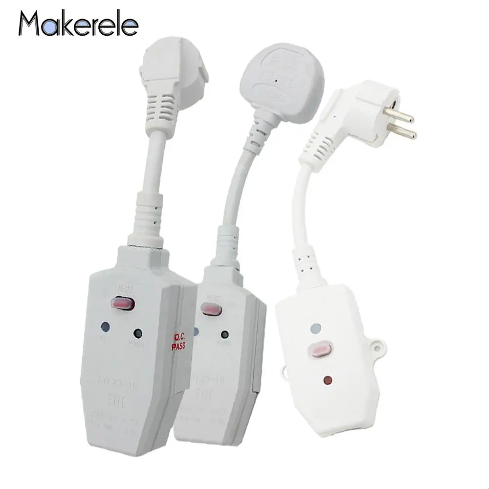 16A 250V Electrical Plug EU Plug GFCI Earth Leakage Protection Socket Adaptor Home Circuit Breaker Cutout Powers Trip Switch
16A 250V Electrical Plug EU Plug GFCI Earth Leakage Protection Socket Adaptor Home Circuit Breaker Cutout Powers Trip Switch