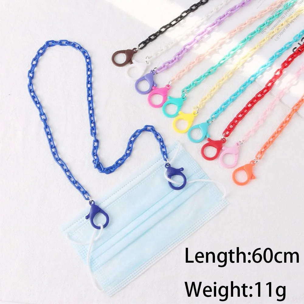 New Fashion Student Colorful Acrylic Mask Holder Lanyard Outdoor Convenient Gothic Anti-skid Mask Chain Neck Sling for Children
New Fashion Student Colorful Acrylic Mask Holder Lanyard Outdoor Convenient Gothic Anti-skid Mask Chain Neck Sling for Children