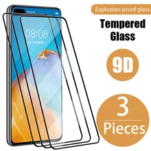 Protecteur d'écran, 3 pièces, en verre trempé 9D, pour Huawei Mate 30 20 10 Lite Y9 Y7 Y6 Y5 Y6S Prime 2019 2018=