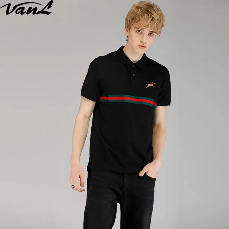 VanL Summer New Polo shirt for Men with Coloured Ribbon Embroidery Leisure Collar and Short Sleeve Men Polo Shirt1055
VanL Summer New Polo shirt for Men with Coloured Ribbon Embroidery Leisure Collar and Short Sleeve Men Polo Shirt1055