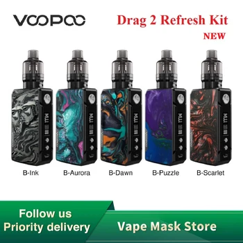 Original VOOPOO Drag 2 Refresh 177W TC Kit with 4.5ml PNP Tank PnP-VM5 0.2ohm/ PnP-VM6 0.15ohm Coil E-cig Vape Kit vs Drag X
Original VOOPOO Drag 2 Refresh 177W TC Kit with 4.5ml PNP Tank PnP-VM5 0.2ohm/ PnP-VM6 0.15ohm Coil E-cig Vape Kit vs Drag X