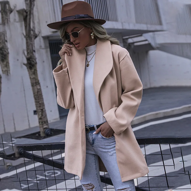 Autumn/Winter Lapel Single Button Long Sleeve Jacket Fashion Medium Temperament Commuter Office Beauty Casual Jacket Women Coat
Autumn/Winter Lapel Single Button Long Sleeve Jacket Fashion Medium Temperament Commuter Office Beauty Casual Jacket Women Coat