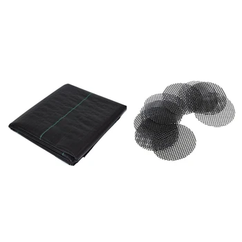 50 Pcs 8cm Round Flower Pot Hole Mesh Pad & 1x Lined Weeding Control Fabric Landscaping Ground Cover Membrane 1X10M
50 Pcs 8cm Round Flower Pot Hole Mesh Pad & 1x Lined Weeding Control Fabric Landscaping Ground Cover Membrane 1X10M
