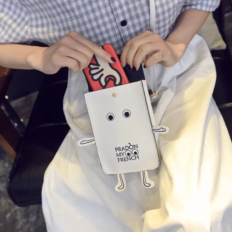 

2018 South Korea Dongdaemun Fashion New Style Robot 6puls Phone Bag Shoulder Diagonal Purse