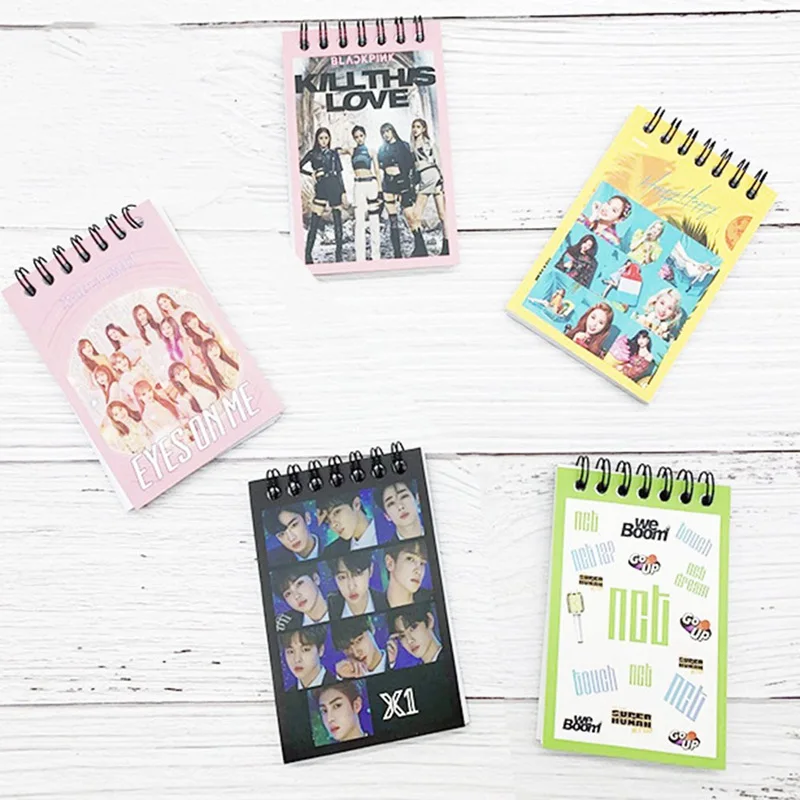 BLACKPINK NCT TWICE Lisa Jennie Rose Jisoo Coil Notebook Portable Pocketbook Note Pads
BLACKPINK NCT TWICE Lisa Jennie Rose Jisoo Coil Notebook Portable Pocketbook Note Pads