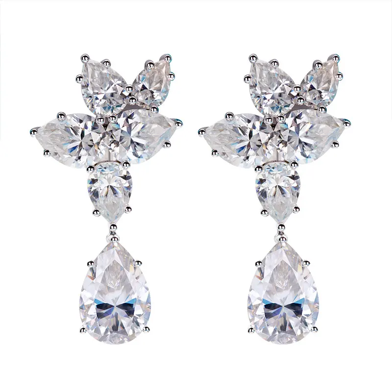 925 Silver Earring Charm Jewel Pair D VVS1 Fashion Earring Round Cut Women Earring Jewelry Charm Hoop Earring Factory Supplier
925 Silver Earring Charm Jewel Pair D VVS1 Fashion Earring Round Cut Women Earring Jewelry Charm Hoop Earring Factory Supplier