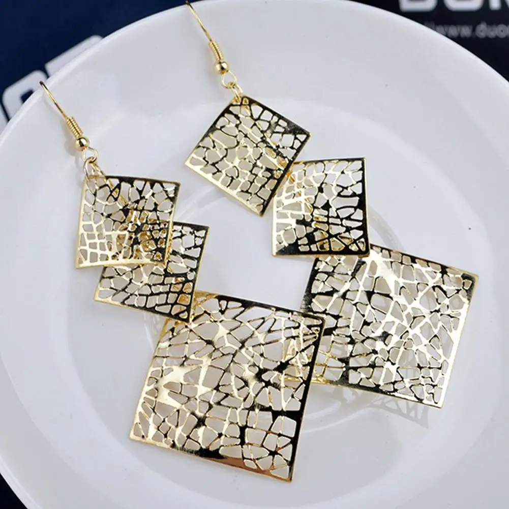 Ethnic Dangle Earrings Vintage Multi-level Hollow Rhombus Long Dangle Statementing Earrings aretes Women Hook Hiphop Rock brinco
Ethnic Dangle Earrings Vintage Multi-level Hollow Rhombus Long Dangle Statementing Earrings aretes Women Hook Hiphop Rock brinco