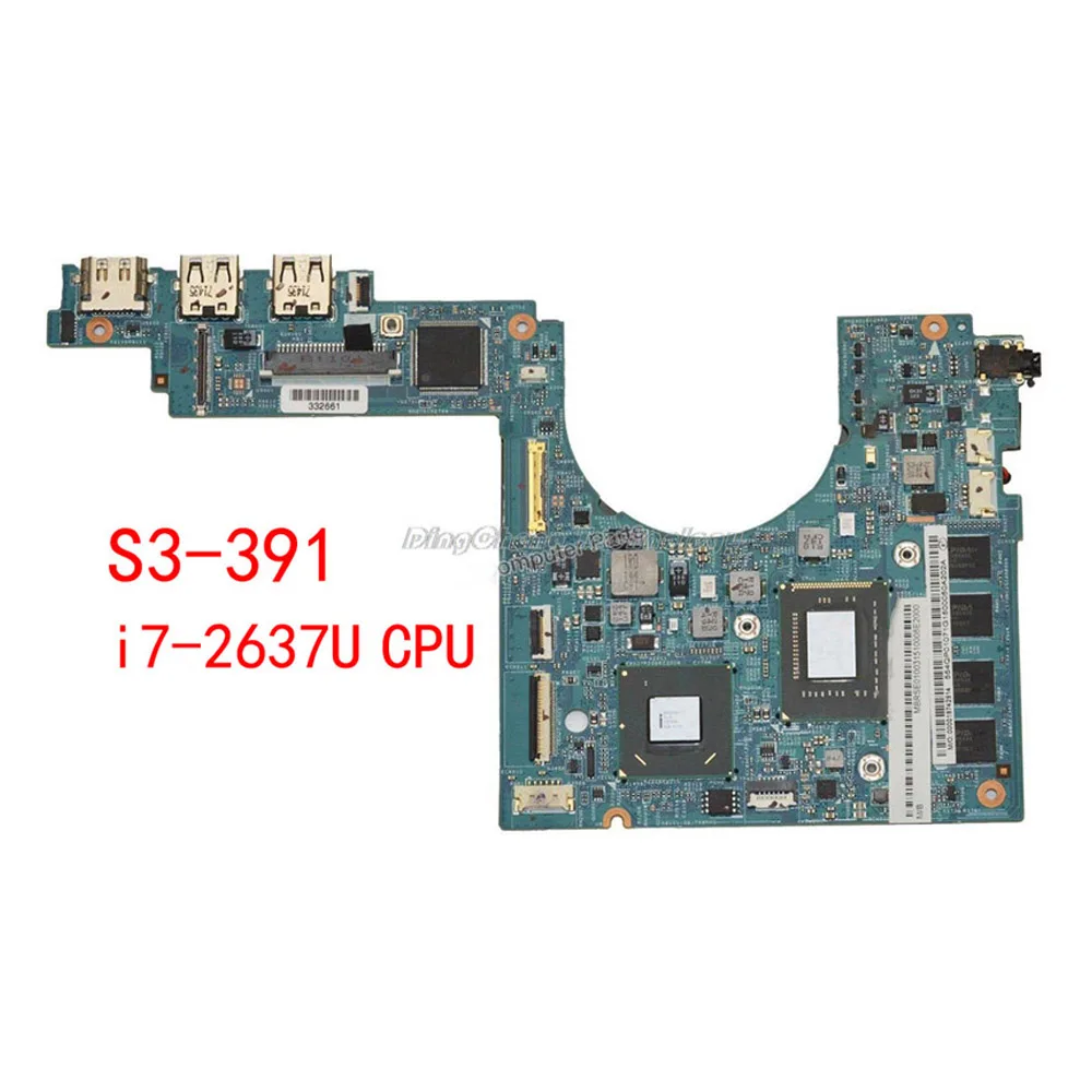 HOLYTIME ноутбук материнская плата для Acer S3 S3-391 NBM1011003 48.4TH03.021 i7-2637U DDR3 Встроенная