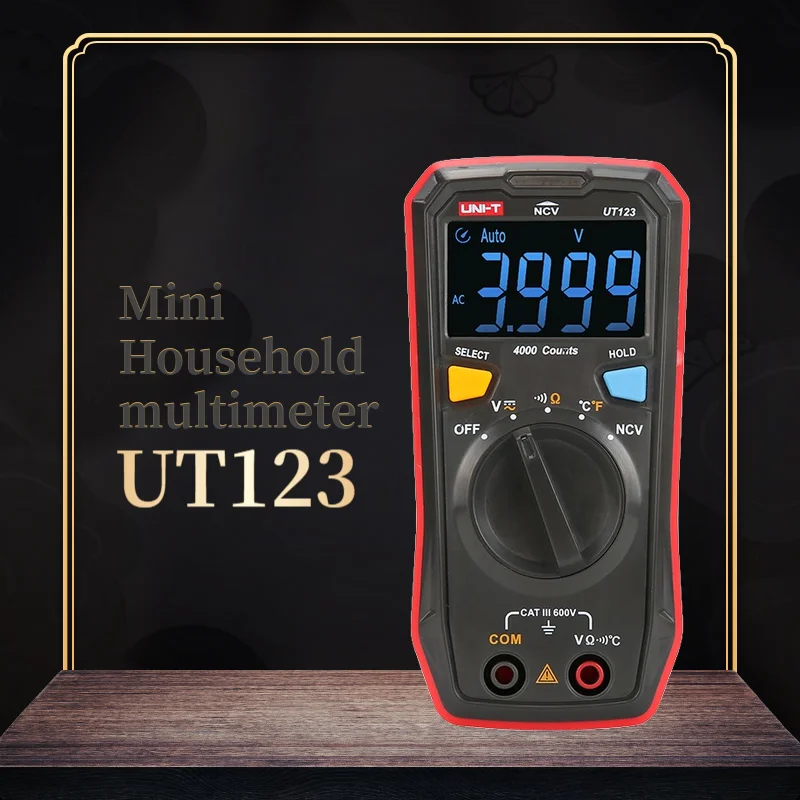 UNI-T UT123 Pocket Mini Household Multimeter EBTN Color Screen Auto Range AC DC Voltage Resistor Temperature NCV Tester
UNI-T UT123 Pocket Mini Household Multimeter EBTN Color Screen Auto Range AC DC Voltage Resistor Temperature NCV Tester