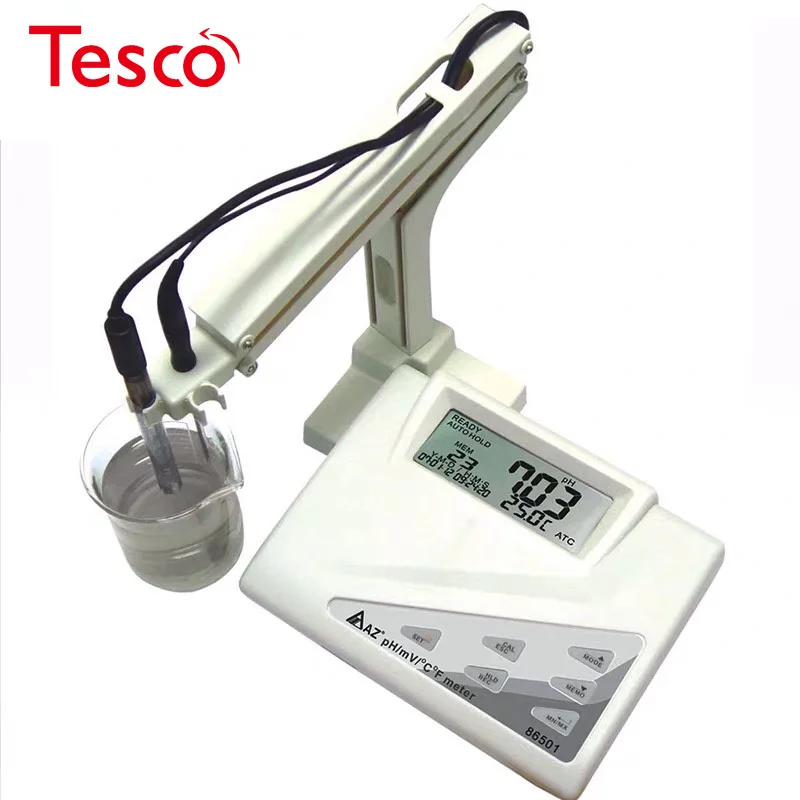 AZ86501 Professional Desktop Water Quality Tester PH Mete Range 0~14 Memorize 7 Groups of Measurement Results
AZ86501 Professional Desktop Water Quality Tester PH Mete Range 0~14 Memorize 7 Groups of Measurement Results