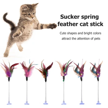 6pcs/set Feather Spring Cat Toy Kitten Playing Training Funny Pet Interactive Scratch Teaser Chewing Rod w/Suction Cup
6pcs/set Feather Spring Cat Toy Kitten Playing Training Funny Pet Interactive Scratch Teaser Chewing Rod w/Suction Cup