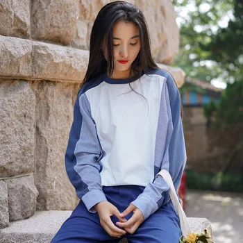 The Deer and Andy Crew Neck Long-sleeved T-shirt Female 2020 Autumn New Style Relaxed Casual Versatile Joint Shirt Ladies Blouse
The Deer and Andy Crew Neck Long-sleeved T-shirt Female 2020 Autumn New Style Relaxed Casual Versatile Joint Shirt Ladies Blouse