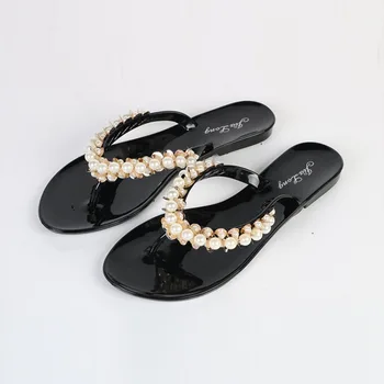 Women New Slippers Summer Beach Slippers Flip Flops Sandals Women Pearl Fashion Slippers Ladies Flats Shoes
Women New Slippers Summer Beach Slippers Flip Flops Sandals Women Pearl Fashion Slippers Ladies Flats Shoes