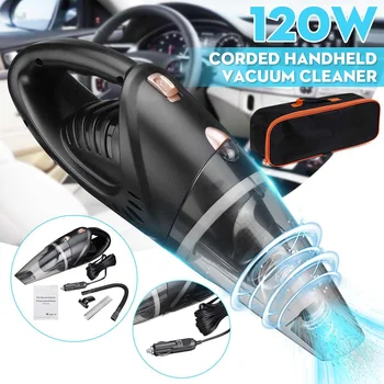 120W 4500mbar Mini Car Vacuum Cleaner Automobile Auto Portable Handheld Vacuum Cleaner Wet Dry Dual Use Duster 12V
120W 4500mbar Mini Car Vacuum Cleaner Automobile Auto Portable Handheld Vacuum Cleaner Wet Dry Dual Use Duster 12V