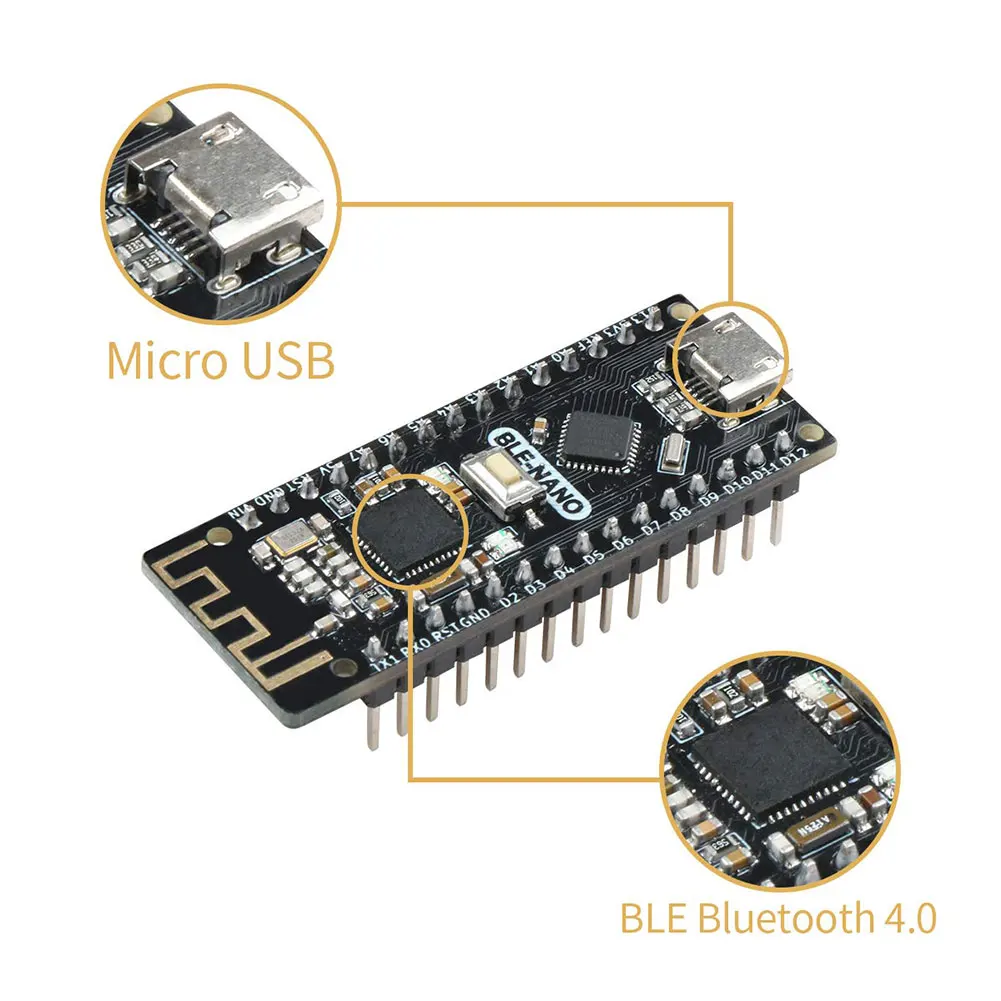 ATmega328P Module Microcontroller Bluetooth V3.0 CC2540 BLE Wireless 5v Integrated Motherboard Mirco USB Components For Arduino
ATmega328P Module Microcontroller Bluetooth V3.0 CC2540 BLE Wireless 5v Integrated Motherboard Mirco USB Components For Arduino