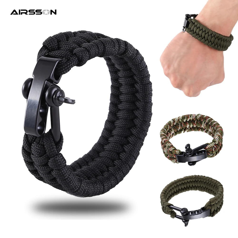 Outdoor Survival Bracelet Parachute Cord for Men Women Paracord Rescue Rope Adjustable Buckle Camping Climbing Emergency Kit 
Outdoor Survival Bracelet Parachute Cord for Men Women Paracord Rescue Rope Adjustable Buckle Camping Climbing Emergency Kit