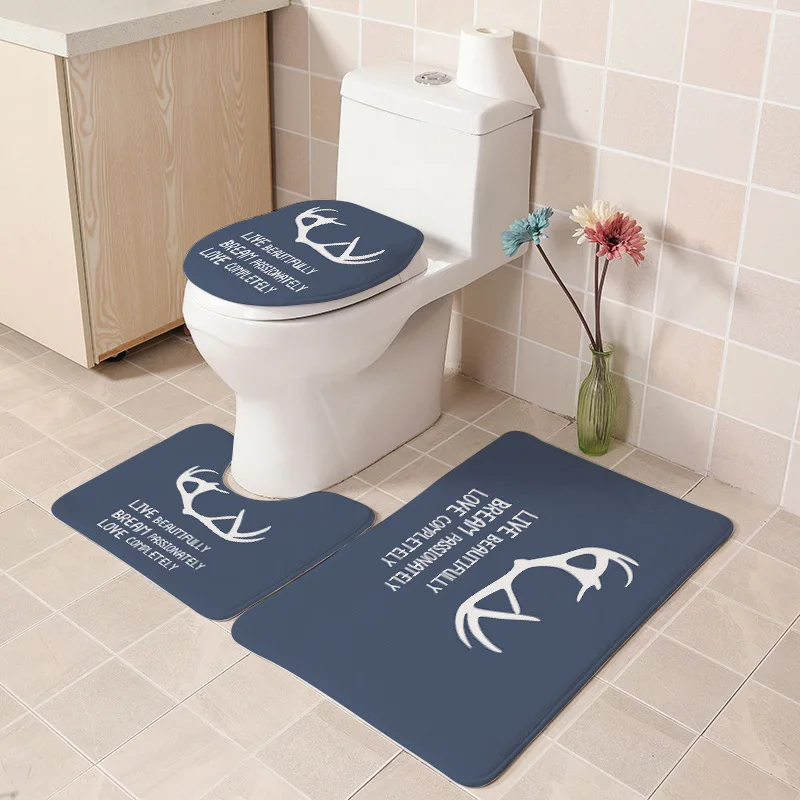3pcs Non-Slip Bath Mat Bathroom Kitchen Carpet Doormats Decor Flannel printed toilet three-piece toilet floor mat new
3pcs Non-Slip Bath Mat Bathroom Kitchen Carpet Doormats Decor Flannel printed toilet three-piece toilet floor mat new