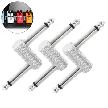 Guitar Effects plug 1/4inch 6.3mm Guitar Effects Pedal Connector Z Type Coupler Interface Cable Adaptor Pedal Board Accessories
Guitar Effects plug 1/4inch 6.3mm Guitar Effects Pedal Connector Z Type Coupler Interface Cable Adaptor Pedal Board Accessories
