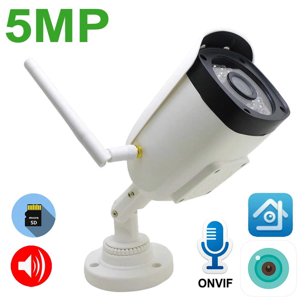 5MP Wireless IP Camera Outdoor Waterproof Cctv Security Surveillance Two-way Voice Intercom Infrared Wifi Home Cam XMEye ICSee
5MP Wireless IP Camera Outdoor Waterproof Cctv Security Surveillance Two-way Voice Intercom Infrared Wifi Home Cam XMEye ICSee