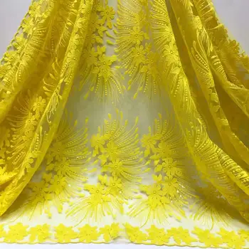 Yellow Pink Green White African Lace Fabric 2019 Net Embroidered Lace Fabric High Quality 3 D Flowers French Tulle Fabric
Yellow Pink Green White African Lace Fabric 2019 Net Embroidered Lace Fabric High Quality 3 D Flowers French Tulle Fabric