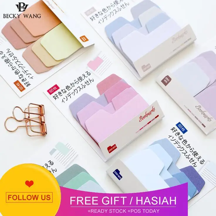 Colorful Simple Gradient Color Self-Adhesive N Times Indexes Memo Pad Sticky Notes Post It Bookmark School Office Supply
Colorful Simple Gradient Color Self-Adhesive N Times Indexes Memo Pad Sticky Notes Post It Bookmark School Office Supply
