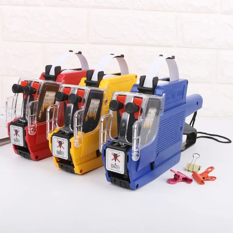 MX-6600 10 Digits Two-line Labeller Price Tag Gun Label 2 Lines For Retail Store Pricing Tag Display Tool + Ink Roller
MX-6600 10 Digits Two-line Labeller Price Tag Gun Label 2 Lines For Retail Store Pricing Tag Display Tool + Ink Roller