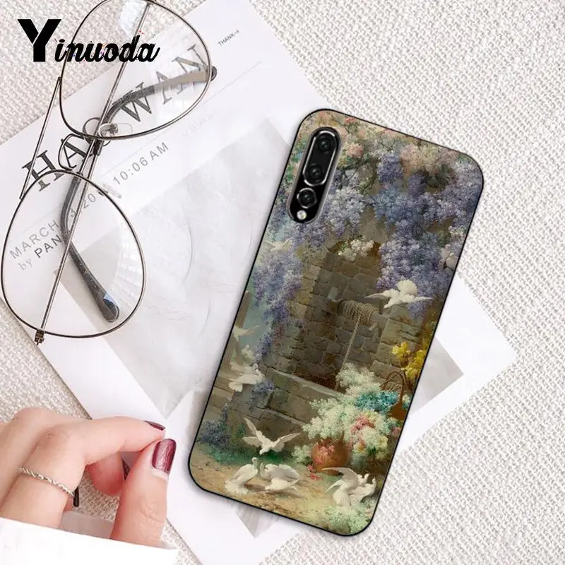 Yinuoda Flower Painting Aesthetic Wallpaper Black Phone Cover For Huawei P9 P10 Plus Mate9 10 Mate10 Lite P20 Pro Honor10 View10 Aliexpress